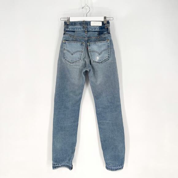 RE/DONE x Levi’s Double Waisted Drainpipe Jeans Indigo Blue Women’s 23 - Picture 8 of 8